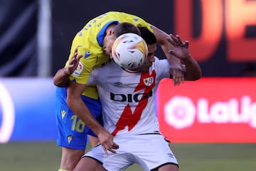 El Tigre fue una de las figuras en Vallecas ante el Cádiz. Marcó un gol con derecha en los minutos finales del primer tiempo. 