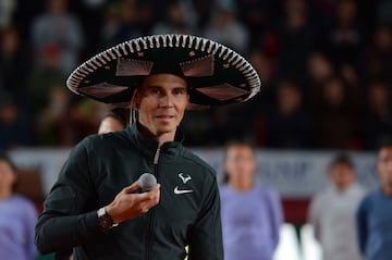  Rafael Nadal (SPA) during the Tennis Fest GNP 2022 against Casper Ruud (NOR) , at the Plaza de Toros Mexico, on December 01, 2022.

<br><br>

Rafael Nadal (SPA) durante el juego en el Tenis Fest GNP 2022 contra Casper Ruud (NOR) , en la Plaza de Toros Mexico, el 01 de Diciembre de 2022.