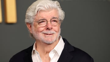 FILE PHOTO: George Lucas attends a premiere for the film "The Six Triple Eight", at The Egyptian Theatre Hollywood in Los Angeles, California, U.S., December 3, 2024. REUTERS/Mario Anzuoni/File Photo
