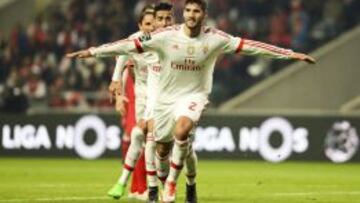 Lisandro L&oacute;pez marc&oacute; el segundo gol para los lisboetas ante el Braga. 