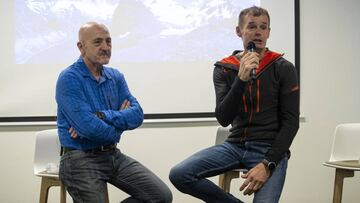 Sebas Álvaro y Alberto Iñurrategi en la presentación.