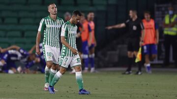 Canales y Juanmi, consternados ante el Alav&eacute;s.