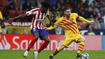 01/12/19 PARTIDO DE PRIMERA DIVISION ATLETICO DE MADRID - BARCELONA MESSI THOMAS PARTEY