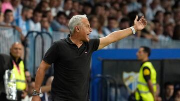 Pellicer, durante el Málaga-Real Sociedad B.