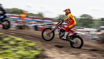 Daniela Guillén, con la GasGas en el WMX de Holanda.