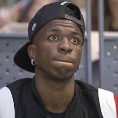 Vinicius sólo ha jugado el 9%
de los minutos este mes...