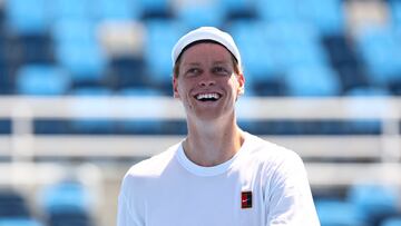 Jannik Sinner, sonriente en Cincinnati.