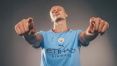 13/06/22 MANCHESTER CITY PRIMER DIA DE HAALAND EN EL CITY   ENTREVISTA 
FOTO:MANCITY