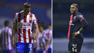 Hiram Mier y Renato Ibarra en partidos con sus respectivos equipos