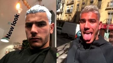 Theo Hern&aacute;ndez cambia de look, ahora de rubio platino