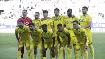 Once del Cádiz CF en La Rosaleda. Foto: LaLiga