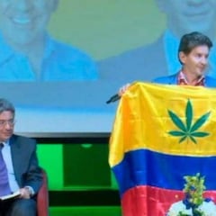 La propuesta de Luis Pérez con la bandera de Colombia