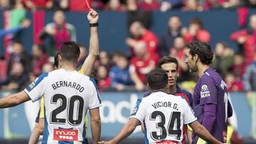 08/03/20 PARTIDO PRIMERA DIVISION
OSASUNA ESPANYOL
De Burgos Bengoetxea EXPULSION DIEGO LOPEZ