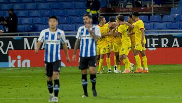 Alegría del Girona después del 1-2.