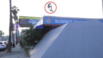 Milton Martínez probando el flip en el Sunet Car Wash de los Ángeles (california) que le valió para skater of the year.