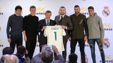 El Real Madrid presentó el acuerdo de patrocinio con Exness