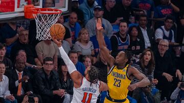 The New York Knicks are leading their Eastern Conference Semifinal series against the Indiana Pacers 1-0 thanks to another historic night by Jalen Brunson.