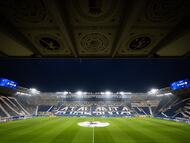 Stadio di Bergamo previo a Atalana - Bayern por Champions.