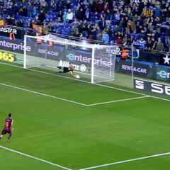 Así fue el penalti de Messi con paradón de Diego López