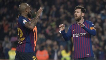 Un penal de Messi le bastó al Barcelona con Vidal en cancha