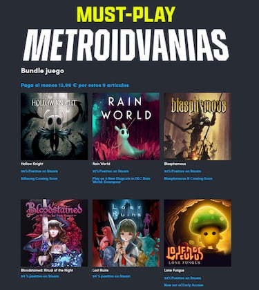 El último Humble Bundle junta a Hollow Knight y Blasphemous por menos de 15 euros