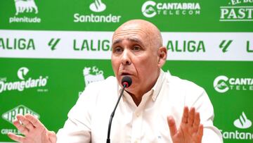 Manolo Higuera, presidente del Racing.