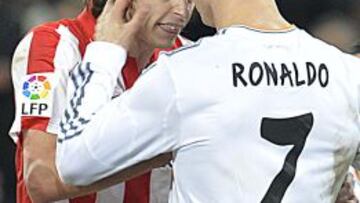 Cristiano, cara a cara con Iturraspe.