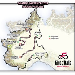El Giro 2024 toma forma: salida en Turín y final en alto en la 2ª etapa