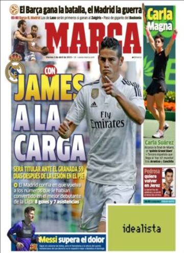 Portadas de la prensa deportiva