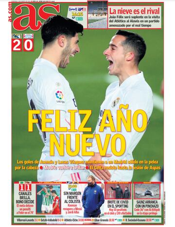 Las portadas de AS de enero