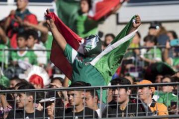 Así vivieron los aficionados mexicanos el encuentro amistoso entre México y Nueva Zelanda celebrado en Nashville, Tennessee.