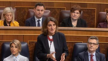 La vicepresidenta tercera y ministra para la Transición Ecológica, Teresa Ribera, interviene durante una sesión de control al Gobierno, a 20 de noviembre de 2024, en Madrid (España). Ribera protagoniza la sesión con dos preguntas de la oposición y una comparecencia para explicar la gestión de su ministerio durante la DANA que ha asolado numerosos puntos de nuestro país y que ha dejado más de 220 fallecidos.
20 NOVIEMBRE 2024;DANA;TERESA RIBERA;SEISÓN DE CONTROL;COMPARECENCIA
Eduardo Parra / Europa Press
20/11/2024