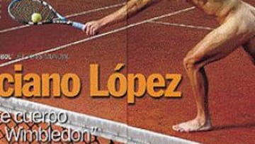 <b>DESNUDO.</B> Interviu le ha hecho un reportaje distinto a Feliciano López.