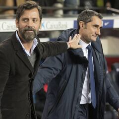 Quique: "No sé si el Barcelona es justo vencedor o no"