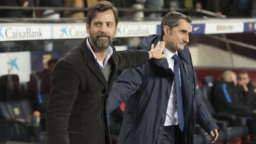 Quique Sánchez Flores y Ernesto Valverde.