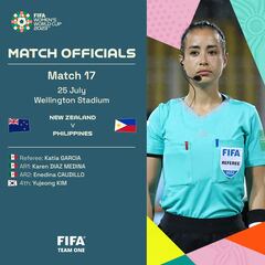 Designan a árbitras mexicanas para el Nueva Zelanda vs Filipinas
