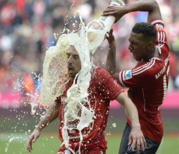 El Bayern celebra el título de campeón de la Bundesliga