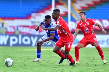 El equipo de Alberto Gamero se impuso por 2-1 ante América de Cali en el juego de ida de los cuartos de final de la Liga BetPlay. Fernando Uribe y Cristian Arango anotaron por Millonarios; Yesus Cabrera descontó para el equipo vallecaucano. 