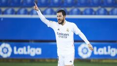 Hazard, durante el Alav&eacute;s-Real Madrid. 