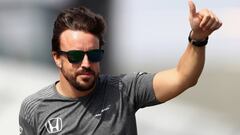 Fernando Alonso durante el Gran Premio de Australia 2017.