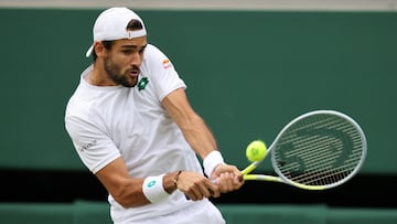 Matteo Berrettini, en las semifinales de Wimbledon.