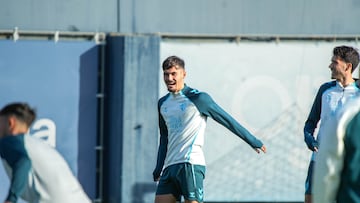 Entrenamiento Málaga CF. Chupete.