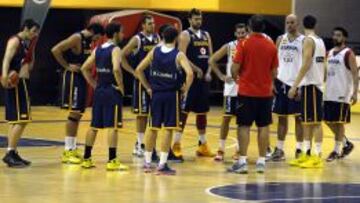 La Selección se entrenó ayer en el Magariños, donde jugó muchas veces Orenga.