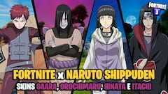 Fortnite x Naruto: Gaara, Itachi, Hinata y Orochimaru ya en la tienda