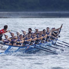 Urdaibai se anota el primer asalto en la Bandera de Zarautz