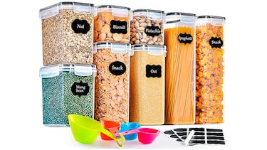 Los mejores recipientes de cocina para guardar y conservar tus alimentos en armarios y neveras