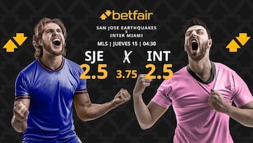 San Jose Earthquakes vs. Inter Miami: horario, dónde ver, pronósticos y clasificación