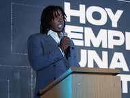 Carlos 'La Roca' Sánchez presenta la Liga El Dorado.