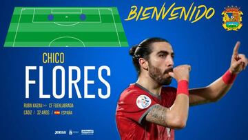 Chico Flores, primer fichaje de peso del Fuenla en Segunda