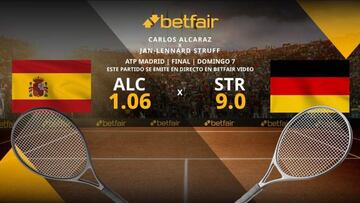 Carlos Alcaraz vs. Jan-Lennard Struff: horario, TV, estadísticas y pronósticos del Mutua Madrid Open